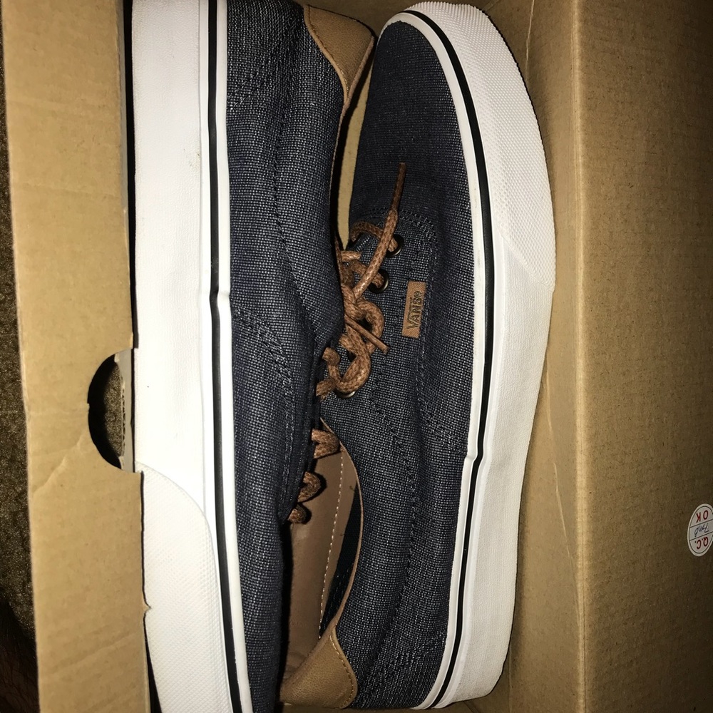 Navy leather vans - Picture 2 of 3