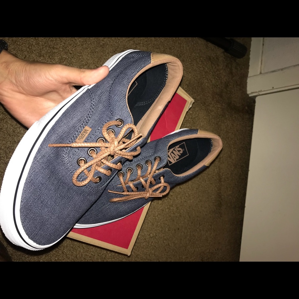 Navy leather vans - Picture 3 of 3
