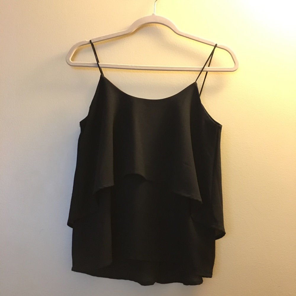 Paper Crane brand, Flowy layered black tank