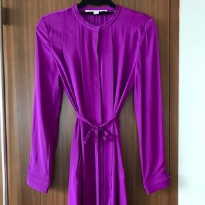 DVF Silk Tie Shift Dress