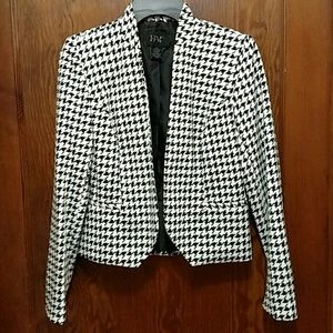 Black and white houndstooth jacket