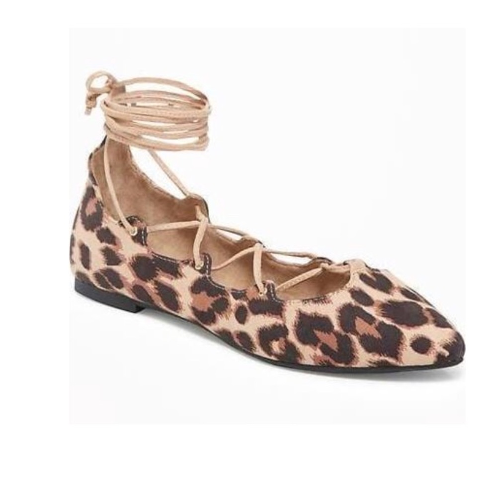 ⭐️Brand New⭐️ Cheetah lace up flats
