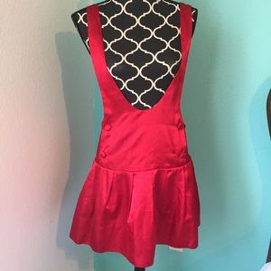 Erin Fetherston for Target Red Satin Jumper Dress