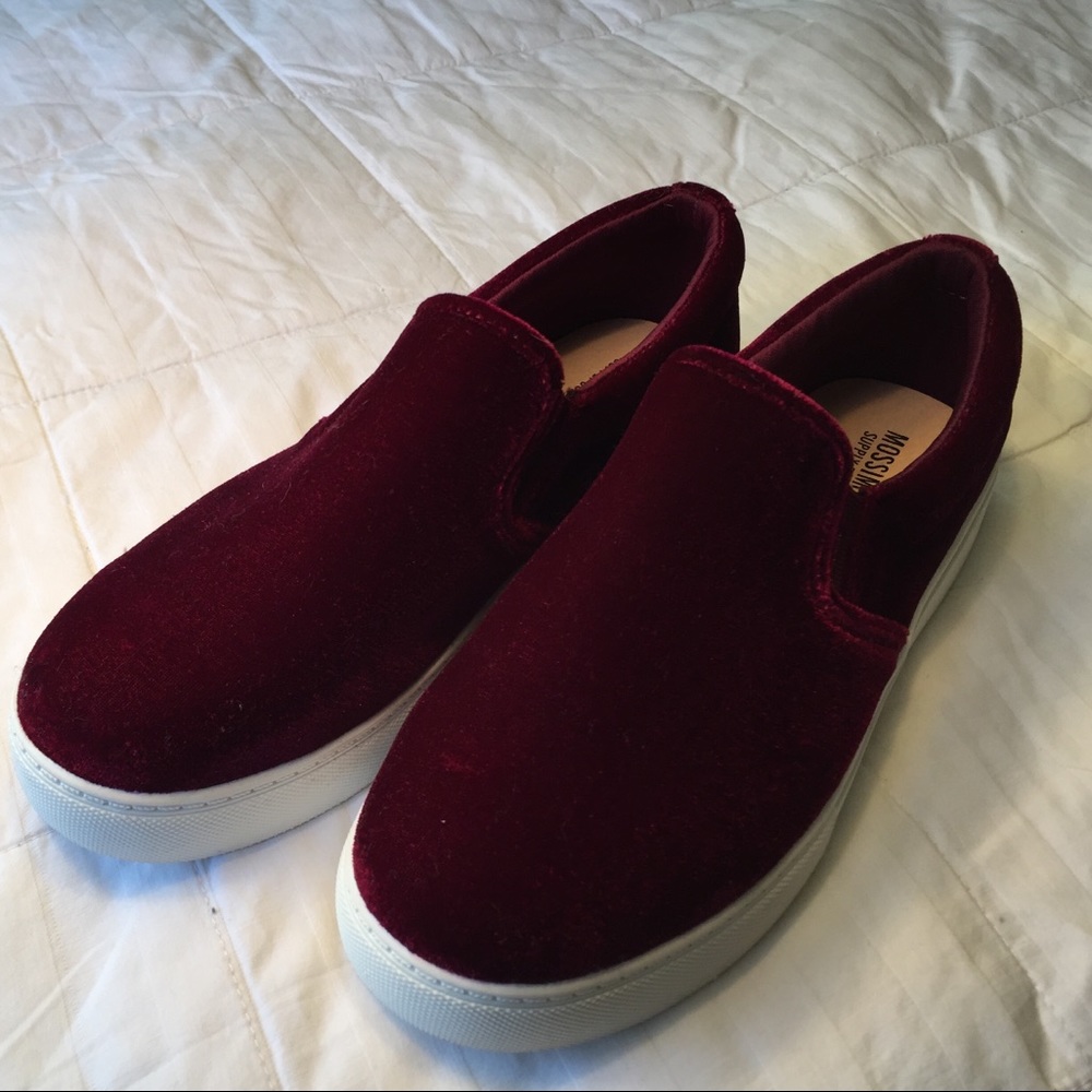 New mossimo velvet sneakers