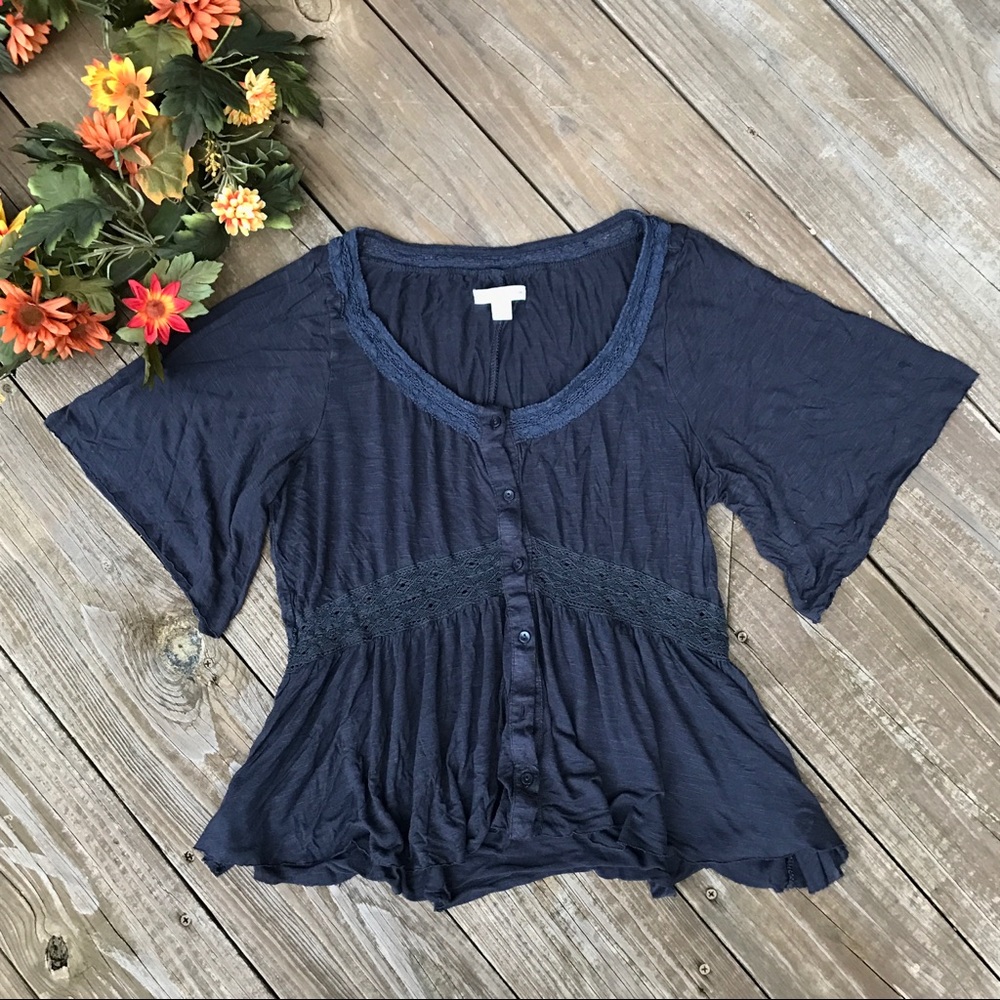 AEO Navy Top
