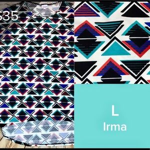 LuLaRoe Irma size large🖤❤️🖤❤️🖤