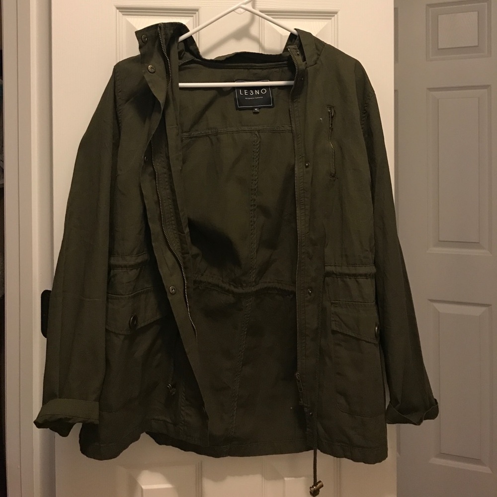olive green jacket