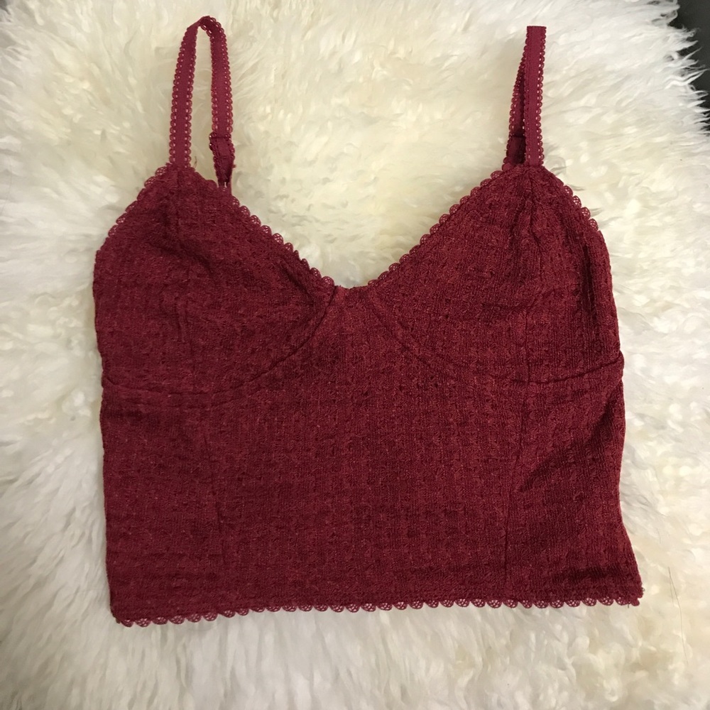 Maroon red bralet