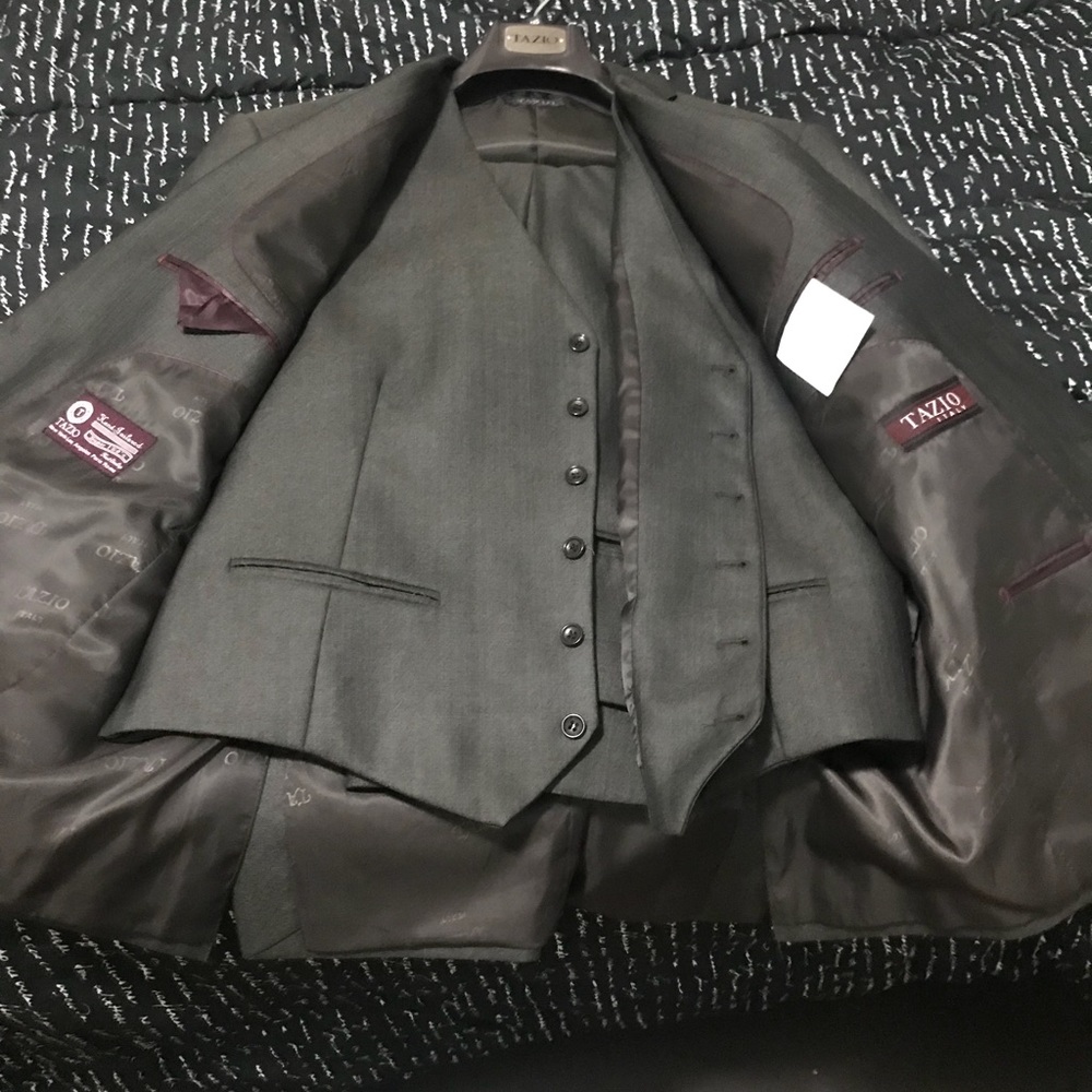 3 piece brown suit from tazio Italy