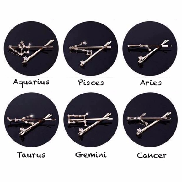 NEW Constellation Golden Rhinestone Bobby Pins Set - Picture 3 of 7