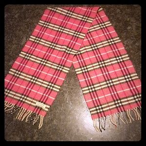 Authentic Burberry scarf lambs wool