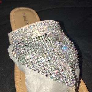 Material girl glitzy sparkle sandal
