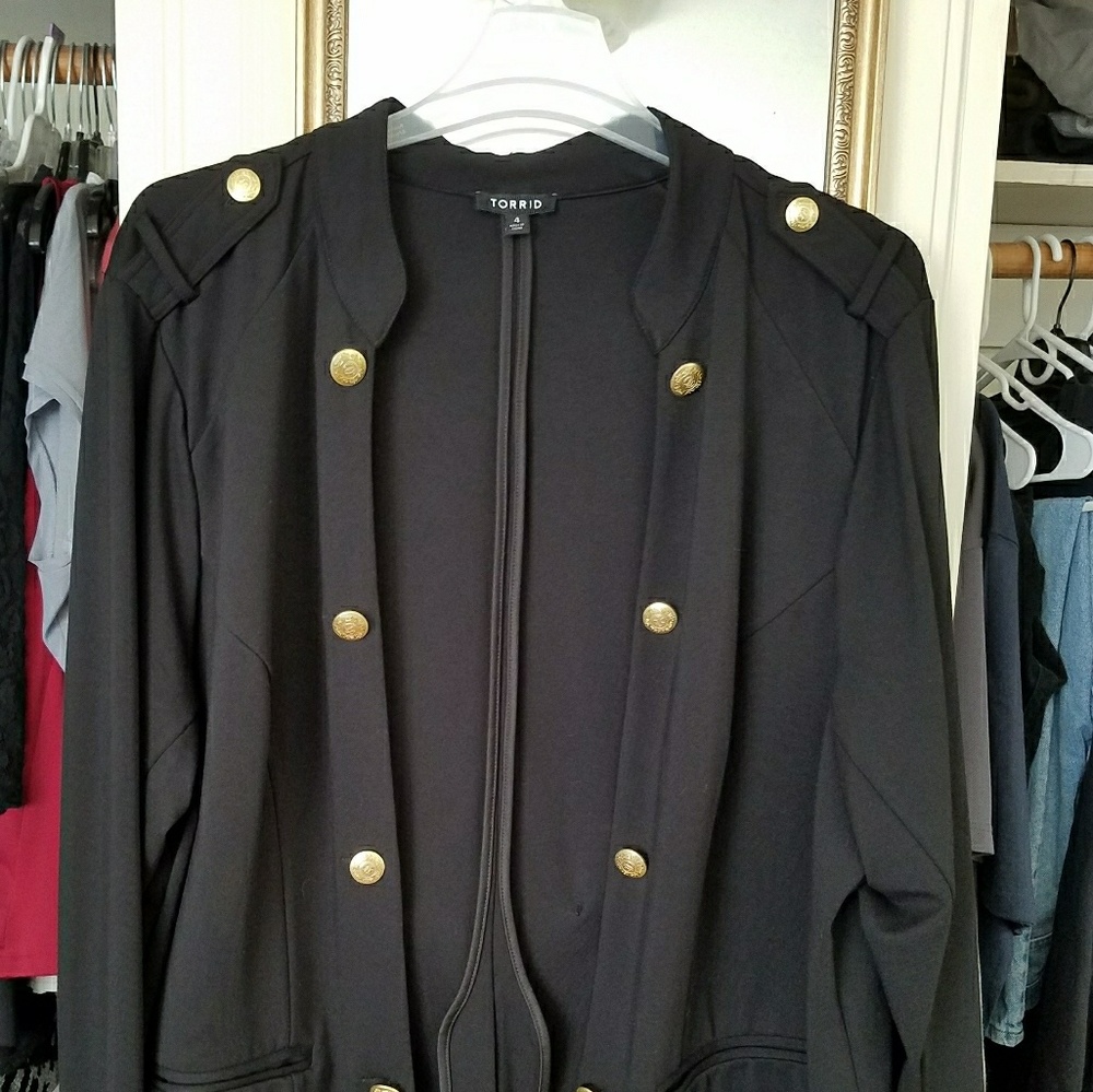 Black miltary jacket