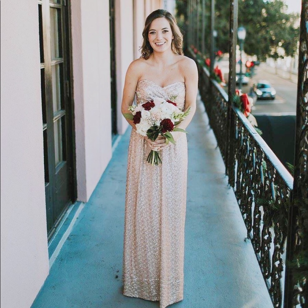 Rose Gold Sequin Dress