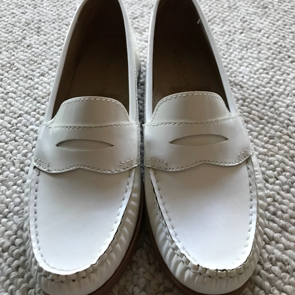White loafers