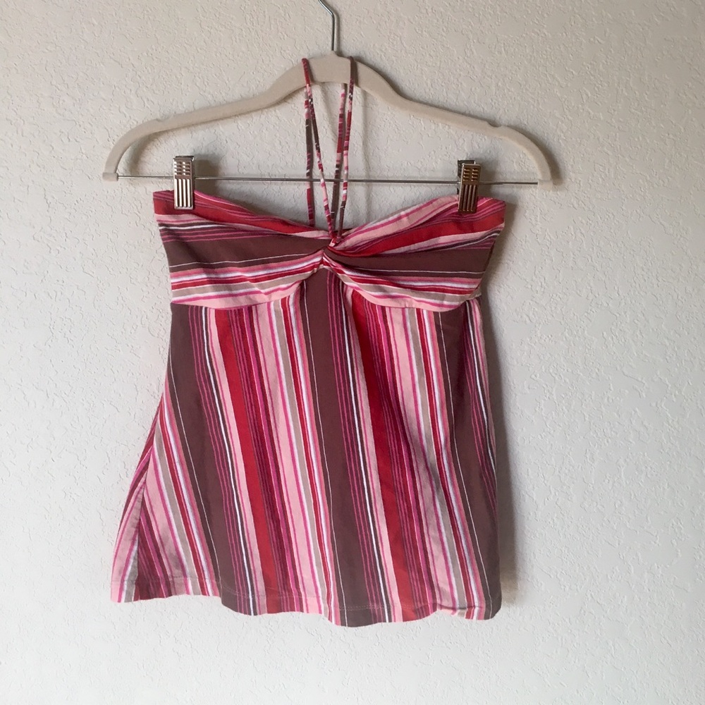 The Limited striped halter top