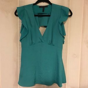 BCBG MAXAZRIA turquoise top