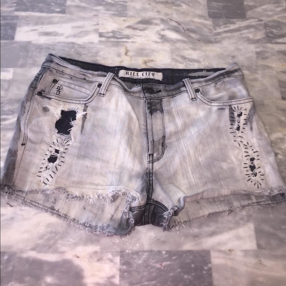 Grayish shorts