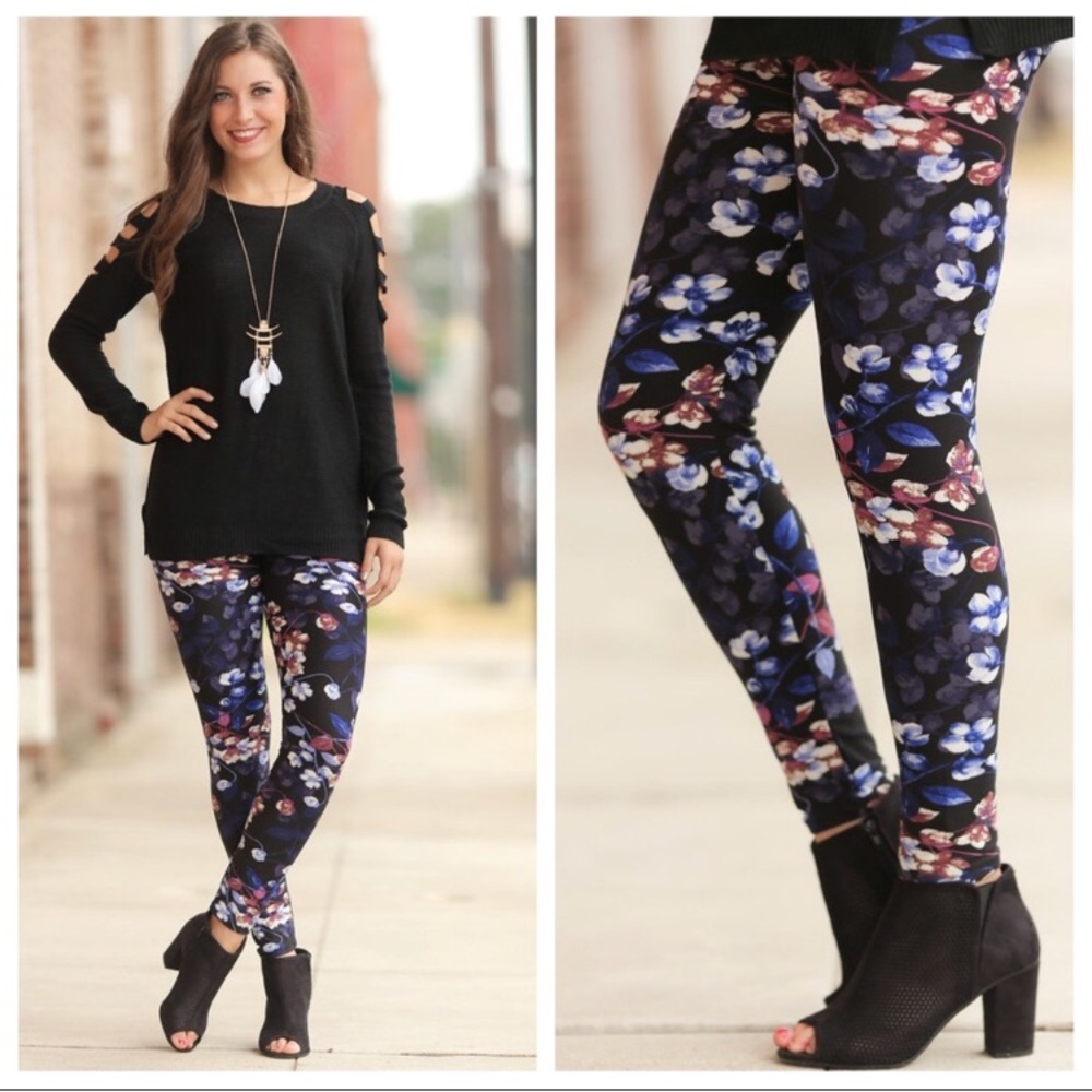🆕Fall Floral Print Leggings