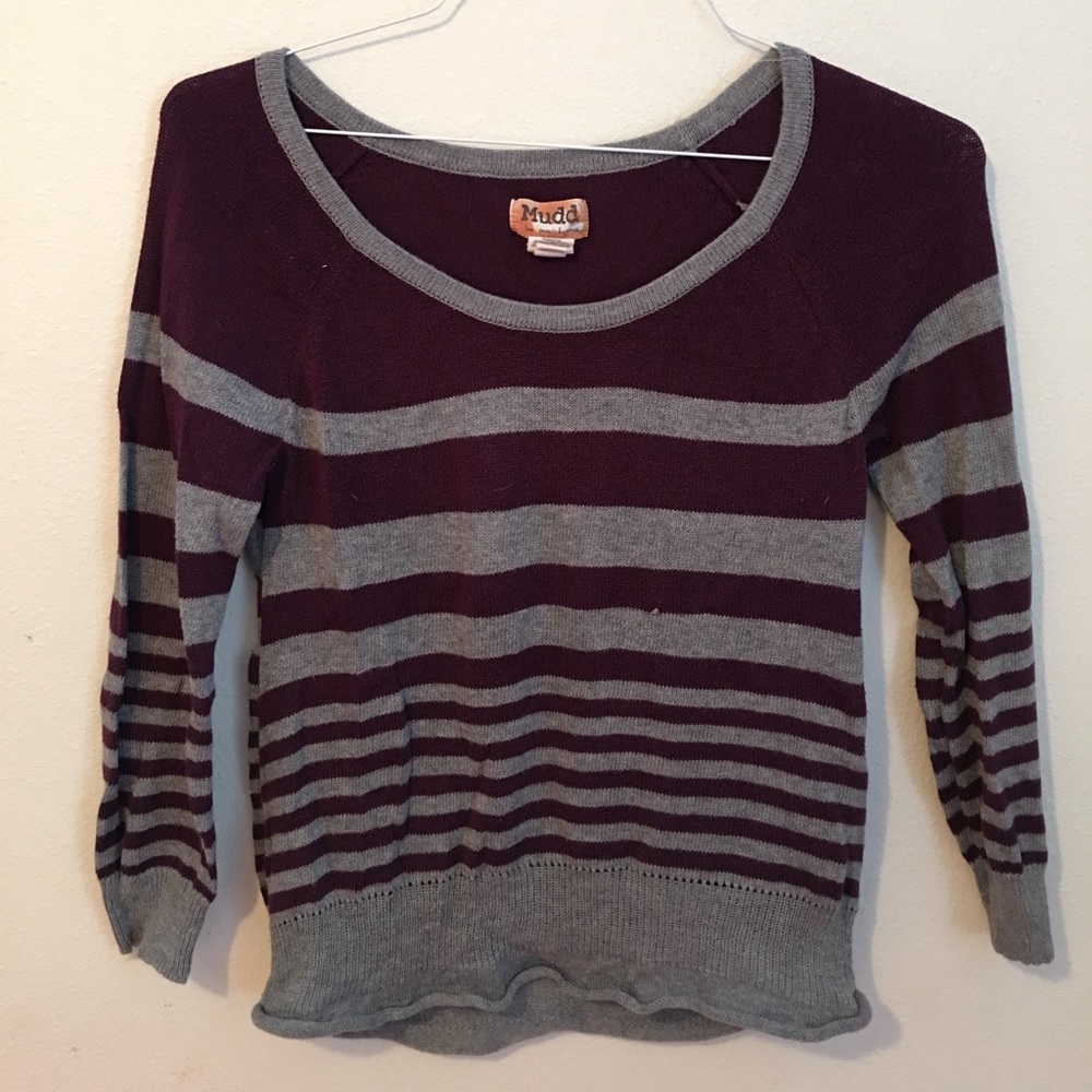 Purple and grey top (sweater) like