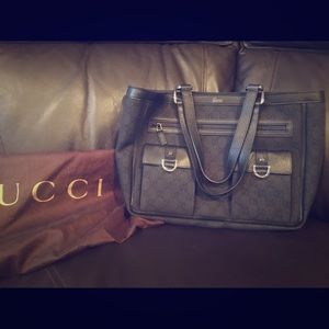 Black Gucci Tote Bag