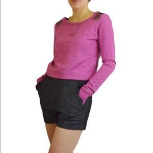 Denim high waisted short