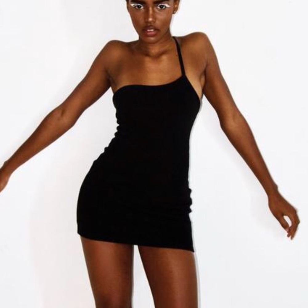 MATTE BRAND SIREN ONE SHOULDER DRESS