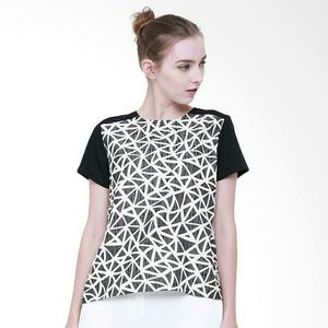 Batik short sleeve blouse