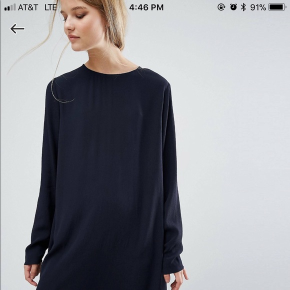 NWT - ASOS Navy blue dress. Brand: SAMSOE - Picture 2 of 4