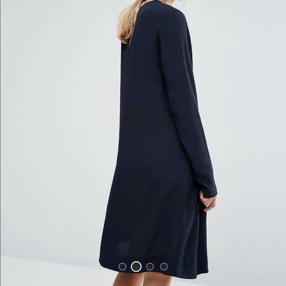 NWT - ASOS Navy blue dress. Brand: SAMSOE - Picture 3 of 4