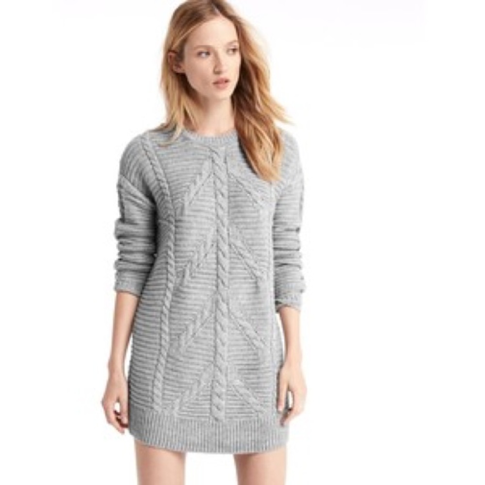 Gray, GAP sweater dress, size S