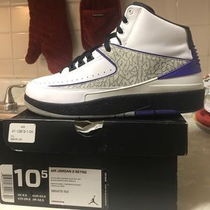 Air Jordan 2 Retro (white/Dark concord)
