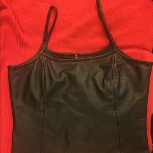 Leather Tank Top