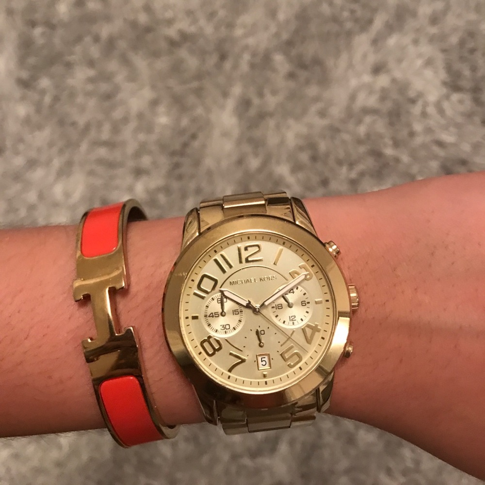Authentic gold Michael Kors watch