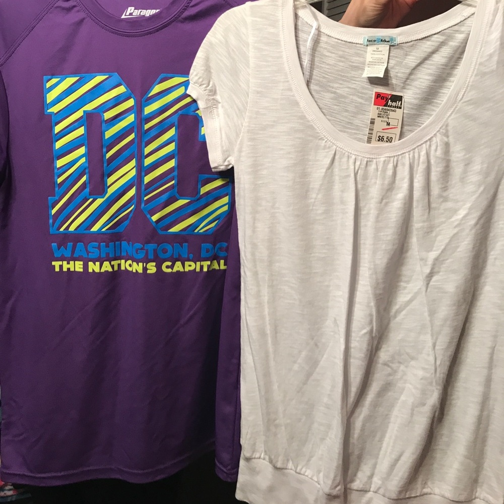 Two t shirts.