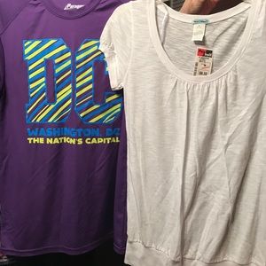 Two t shirts.