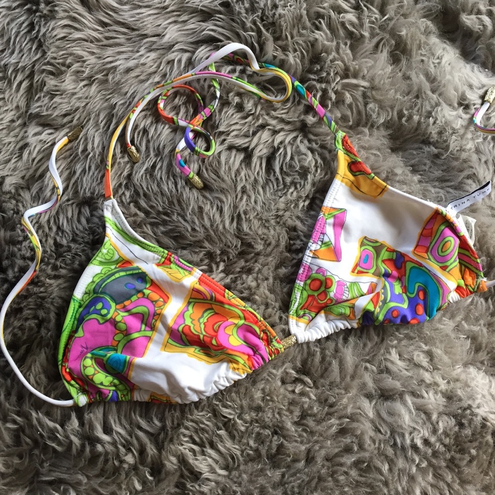 Trina Turk Paisley Bikini top size L