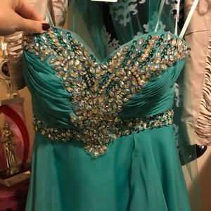 Teal formal/prom dress!