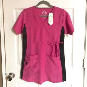 Gently used maternity scrub top.