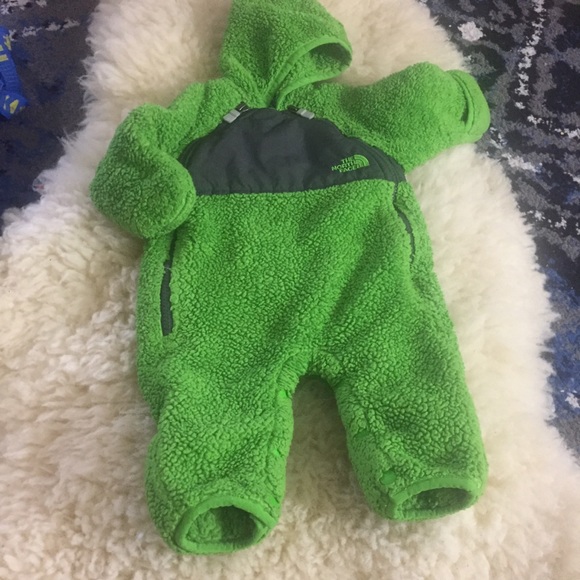 The North Face Other - North Face Green Fuzzy Bunting 0-3