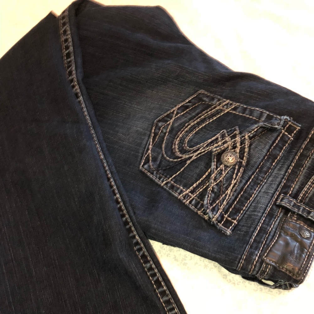 Silver Flare Jeans