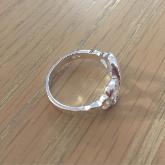 Infinity 925 Sterling Silver Hearts Promise Ring - Picture 4 of 4