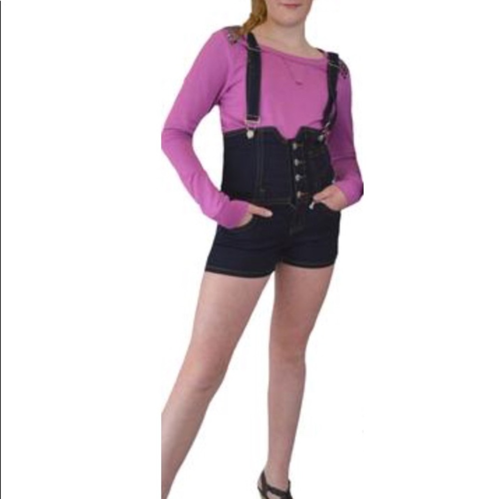 Demin corset shortall