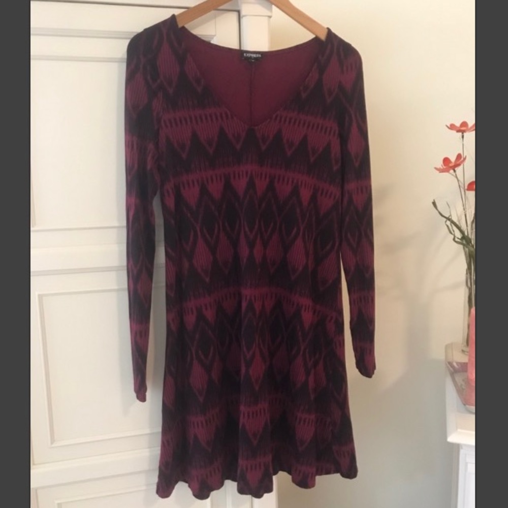 Red and black dress from Express.