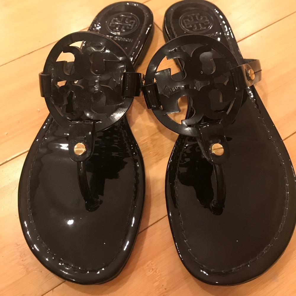Tory Burch Miller Sandal Black Patent