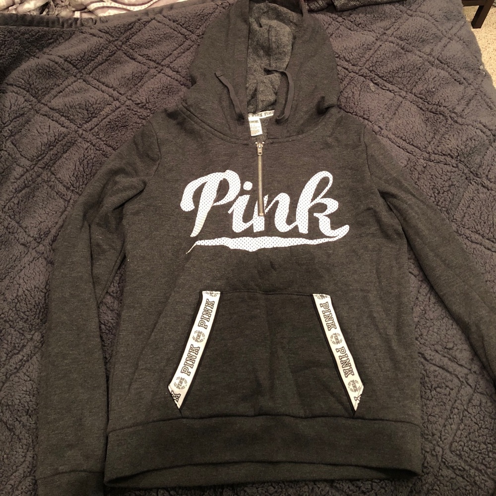 Pink quarter zip