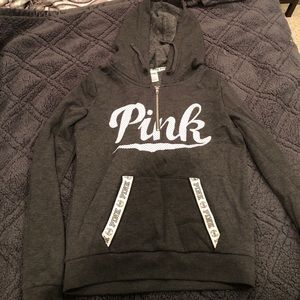 Pink quarter zip