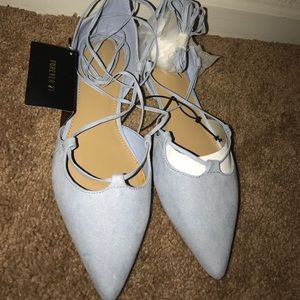 Forever 21 Lace Up Flats