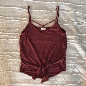 Tie knot tank top from Tillys