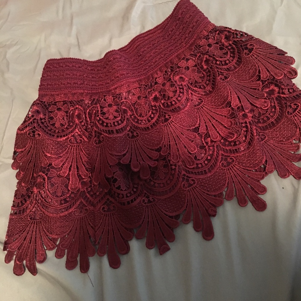Forever 21 Burgundy mini skirt